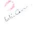 Leslie Caron signed lip print