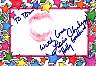 Lois Chile signed lip print