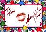 Mary Wilson signed lip print