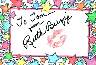 Ruth Buzzi signed lip print - my card