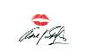 Ann Baxter signed lip print.