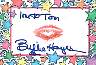 Billie Hayes signed lip print