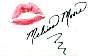 Melissa Moore signed lip print