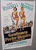Repro poster of Gentlemen Prefer Blondes signed by Jane Russell