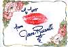 Jane Russell lip print
