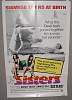 Original OS 1973 poster, directed by Brian de Palms, of Sisters signed by Margot Kidder
