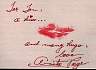 Anita Page signed & personalzed lip print