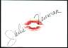 Julie Newmar signed lip print