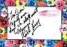 Ruth Terry signed lip print. Kissed & signed at The Hollywood Collector Show 01/21/01