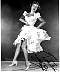 Jane Powell, black & white photo. Dancing lifting skirt