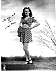 Janet Waldo, black & white publicity photo from 1954 TV show "Ann Corliss"
