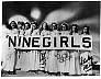 Original black & white still from 1944 movie "Nine Girls" showning all actresses,  with five signatures; Jinx Falkenburg, Leslie Brooks, Nina Foch, Evelyn Keyes, & Shirley Mills