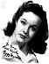 Peggy Moran. Black & white photo of a facial close-up