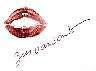 Gus Van Sant signed lip print