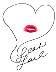 Leah Lail signed lip print