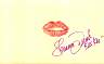 Shannon Tweed signed lip print